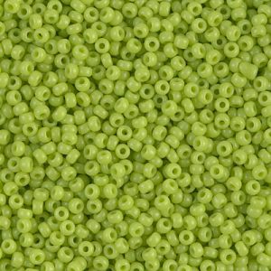Miyuki 11-416 11/0 Perles de graines de chartreuse opaques - 5 ou 10 g