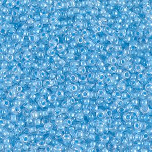 Miyuki 11-4300 11/0 Perles de graines de cristal doublées bleu océan lumineux - 5 ou 10 g