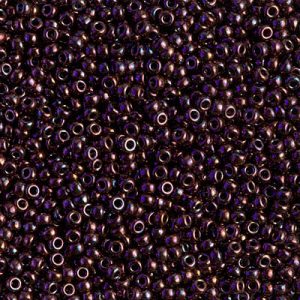 Miyuki 11-460 11/0 Perles de graines de framboise foncées métallisées - 5 ou 10 g