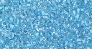 TOHO TD-8-976 - Demi-perles de cristal doublées d'aqua clair 8/0, 5 g