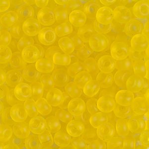 Miyuki 6-136F 6/0 Perles de rocaille jaune transparent mat - 5 ou 10 g