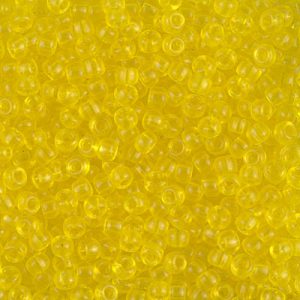 Miyuki 8-136 8/0 Perles de graines jaunes transparentes - 5 ou 10 g