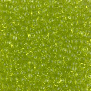 Miyuki 8-143 8/0 Transparentní zelené rokajlové perličky Chartreuse, 5 nebo 10 g