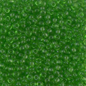 Miyuki 8-144 8/0 Perles de rocaille vert lime transparentes, 5 ou 10 g