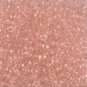 Miyuki 8-155 8/0 Perles de graines de rose thé clair transparentes - 5 ou 10 g