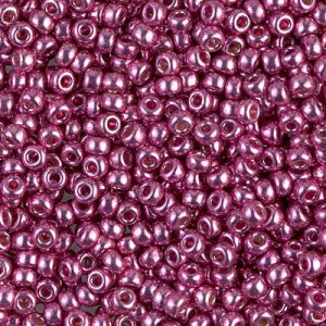 Miyuki 8-4210 8/0 Duracoat galvanisé perles de rocaille rose vif - 5 ou 10 g