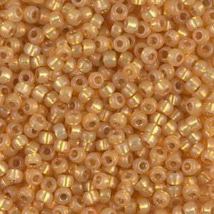 Miyuki 8-4231 8/0 Duracoat Silver Lined Perles de rocaille jaune maïs transparentes, 5 ou 10 g
