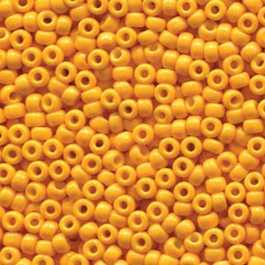Miyuki 8-4453 8/0 Duracoat Opaque Dyed Squash Yellow Seed Perles - 5 ou 10 g