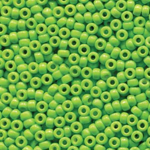 Miyuki 8-4471 8/0 Duracoat Opaque Dyed Neon Green Rocailles - 5 ou 10 g