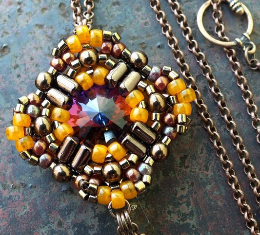 Cressida Pendant Free Digital Download Beading Pattern/Tutorial/Instructions/How To (DO NOT ADD TO CART - Click on Link on Pattern Page)