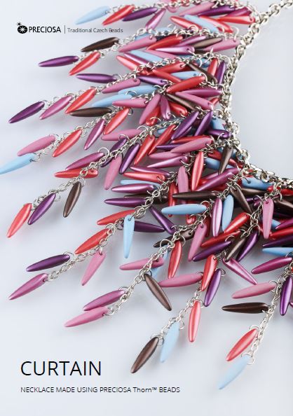 The Curtain Necklace Zdarma digitální stažení vzoru korálků/návodu/pokynů/jak na to (klikněte na odkaz níže)