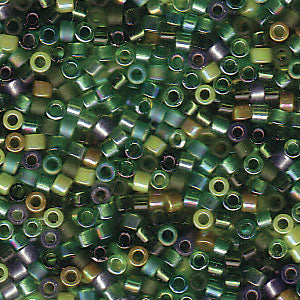 Miyuki Delica DB-MIX03 11/0 Evergreen Mix Cylindre/Tube Perles - 5 ou 10 g