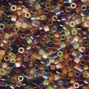 Miyuki Delica DB-MIX07 11/0 Earthtone Mix Cylinder/Tube Beads - 5 nebo 10 g