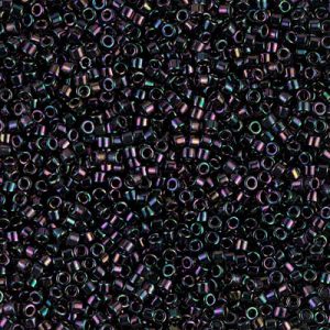 Miyuki Delica DB4 / DB04 11/0 Perles cylindriques/tubes AB Iris violet métallisé, 5 ou 10 g