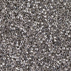 Miyuki Delica DB38 / DB038 / DB0038 11/0 Perles cylindre/tube plaquées palladium - 5 ou 10 g