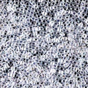 Miyuki Delica DB51 / DB051 11/0 Perles de cylindre/tube en cristal transparent AB, 5 ou 10 g