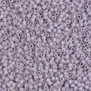 Miyuki Delica DB356 / DB0356 11/0 Matte Opaque Lavande Glazed Lustre Cylindre/Tube Perles, 5 ou 10 g