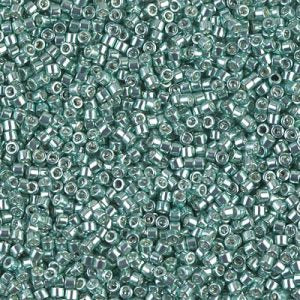 Miyuki Delica DB415 / DB0415 11/0 Galvanized Turquoise Cylinder/Tube Beads - 5 or 10 gm