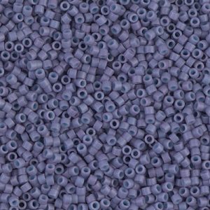 Miyuki Delica DB799 / DB0799 11/0 Perles de cylindre/tube de lavande opaque mat, 5 ou 10 g
