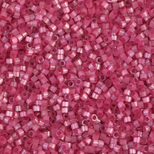 Miyuki Delica DB1807 11/0 Dyed Rose Silk Satin Cylinder/Tube Beads, 5 or 10 gm