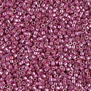 Miyuki Delica DB1840 11/0 Duracoat Galvanized Hot Pink Cylinder/Tube Beads - 5 nebo 10 gm