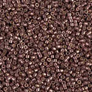 Miyuki Delica DB1843 11/0 Duracoat Galvanized Outside Dyed Dark Mauve Cylindre/Tube Perles - 5 ou 10 g