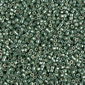 Miyuki Delica DB1845 11/0 Duracoat Galvanized Sea Green Cylinder/Tube Beads - 5 nebo 10 g