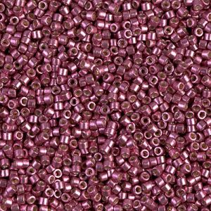 Miyuki Delica DB1849 11/0 Duracoat Galvanisé Magenta Cylindre/Tube Perles - 5 ou 10 g