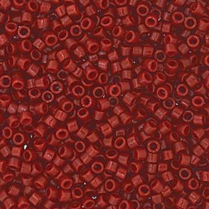 Miyuki Delica DB2120 11/0 Duracoat Opaque Maroon Dyed Cylinder/Tube Beads, 5 nebo 10 gm