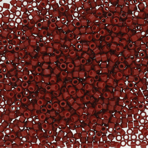 Miyuki Delica DB2354  11/0 Duracoat Opaque Barn Red Cylinder/Tube Beads, 5 or 10 gm