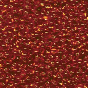 Miyuki Drop 3,4 mm DP34-008 Argent/Doublé Orange Drop Perles, 5 ou 10 g