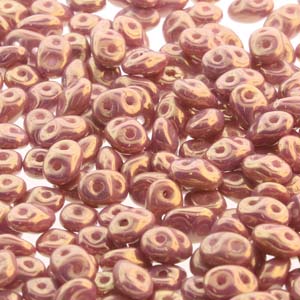 Matubo Superduo 2,5 x 5 mm 03000-14496 Perles lustre violet craie - 5 ou 10 g