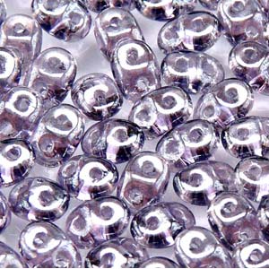 Matubo Superduo 2,5 x 5 mm 20500-14400 Tanzanit White Luster Glass Beads – 5 nebo 10 g