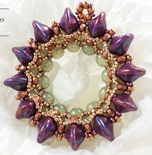 Dione Pendant Free Digital Download Beading Pattern/Tutorial/Instructions/How To (DO NOT ADD TO CART - Click on Link on Pattern Page)