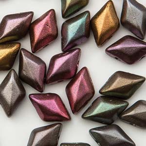 Matubo Gemduo 8 x 5 mm 00030-01640 Violet Rainbow Beads - 5 nebo 10 g