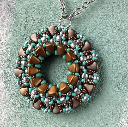 Groom Lake Pendant Free Digital Download Beading Pattern/Tutorial/Instructions/How To (DO NOT ADD TO CART - Click on Link on Pattern Page)