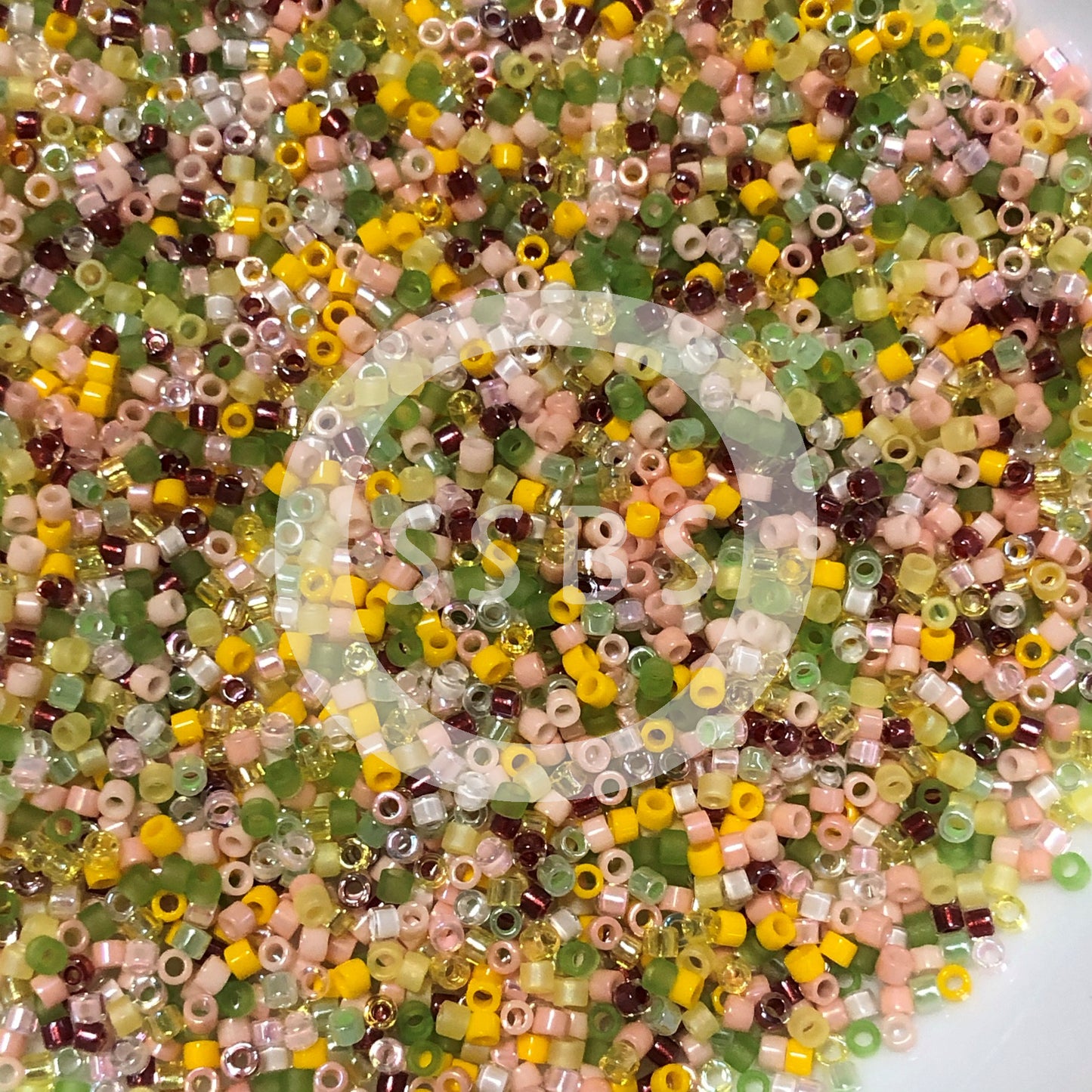 Miyuki Delica DB-MIX09  11/0 Pink Lemonade Mix Cylinder/Tube Beads - 5 or 10 gm