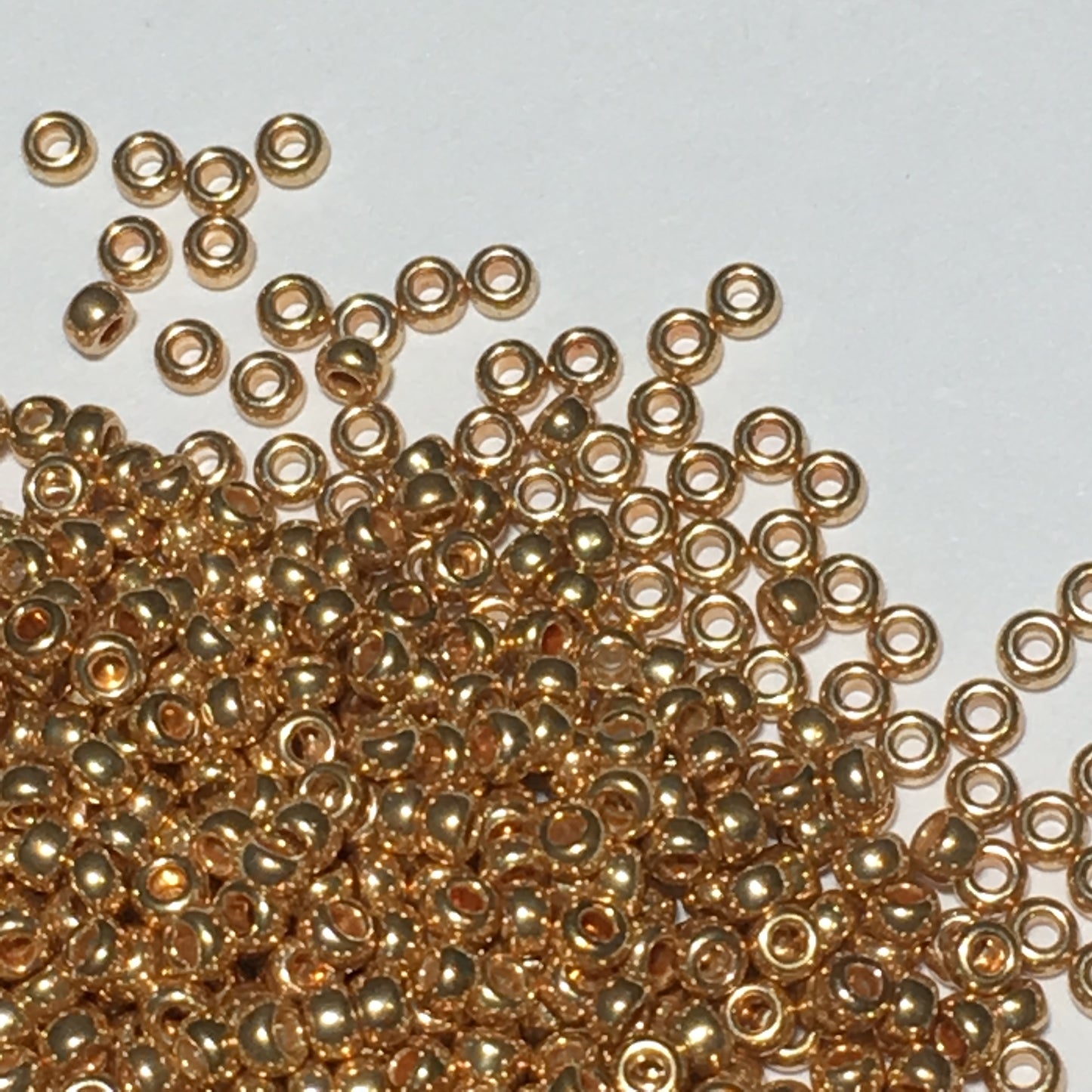 Miyuki 15-1053  15/0 Galvanized Yellow Gold Seed Beads - 5 or 10 gm