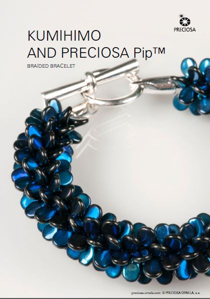Pletený náramek Kumihimo Pip Braided Bracelet zdarma ke stažení vzor/náuka/návod/návod/jak na to (klikněte na odkaz níže)