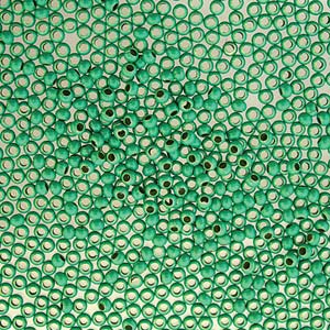 The Beadsmith MT11-GRN 11/0 Perles de rocaille en métal avec revêtement vert – 5 grammes