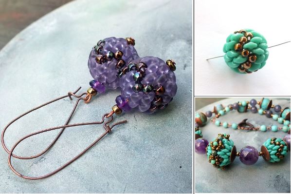 Perle perlée moyenne Téléchargement numérique gratuit Modèle de perles/Tutoriel/Instructions/Comment (Cliquez sur le lien ci-dessous)