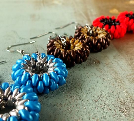 Miniduo Donuts Téléchargement numérique gratuit Modèle de perles/Tutoriel/Instructions/Comment faire (cliquez sur le lien ci-dessous)