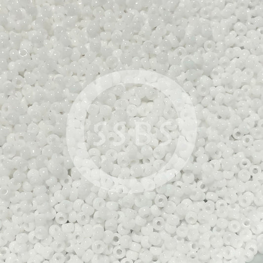 Miyuki 11-402   11/0 Opaque White Seed Beads - 5 or 10 gm