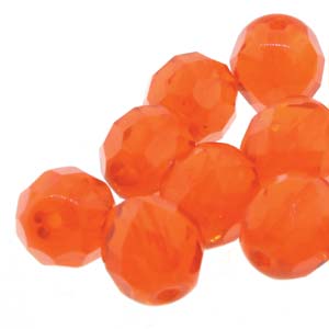 Czech Fire Polish 6-FPR049002 Perles de verre à facettes en jacinthe, 4 mm - 40 perles