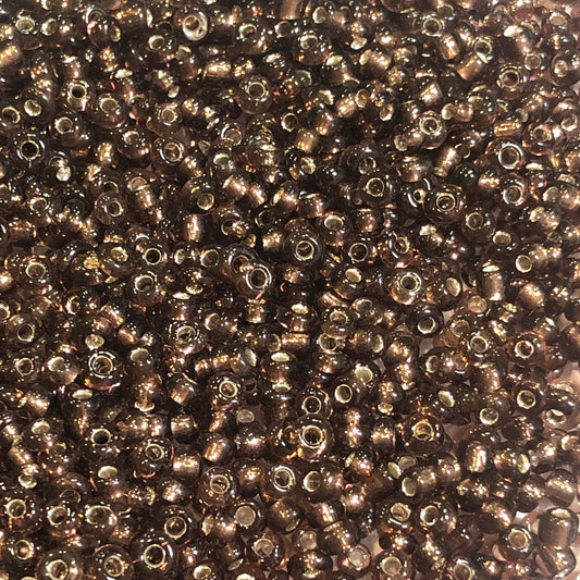 Perles de rocaille d'améthyste transparentes doublées d'argent 11/0 -5 g