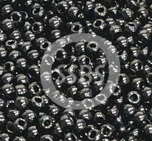 TOHO TR-8-49   8/0 Opaque  Black Seed Beads, 5 or 10 gm