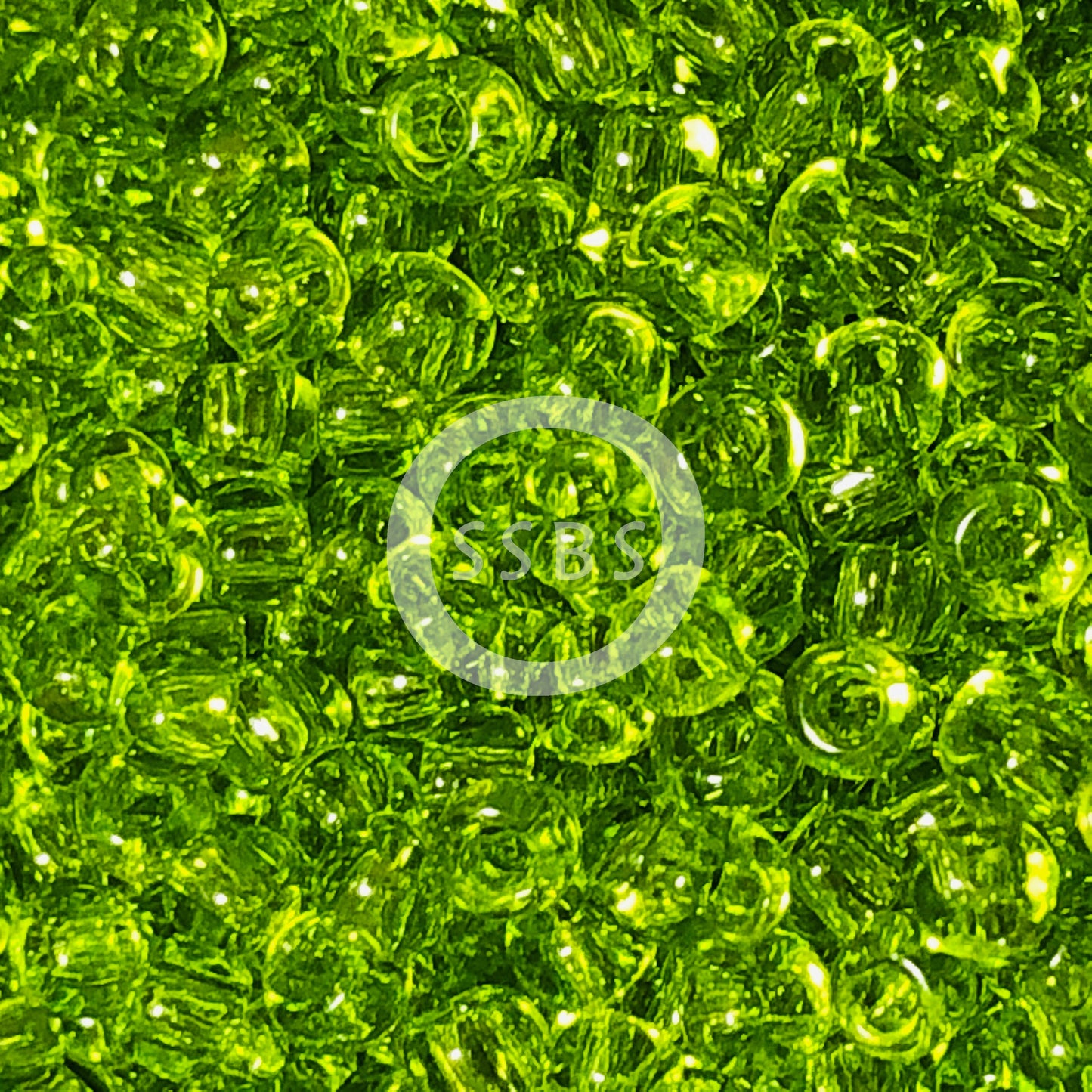 TOHO TR-8-4 8/0 Perles de graines vert lime transparentes, 5 ou 10 grammes