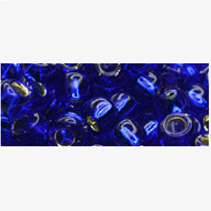 TOHO TR-6-28 6/0 Perles de rocaille bleu cobalt doublées d'argent, 5 ou 10 g
