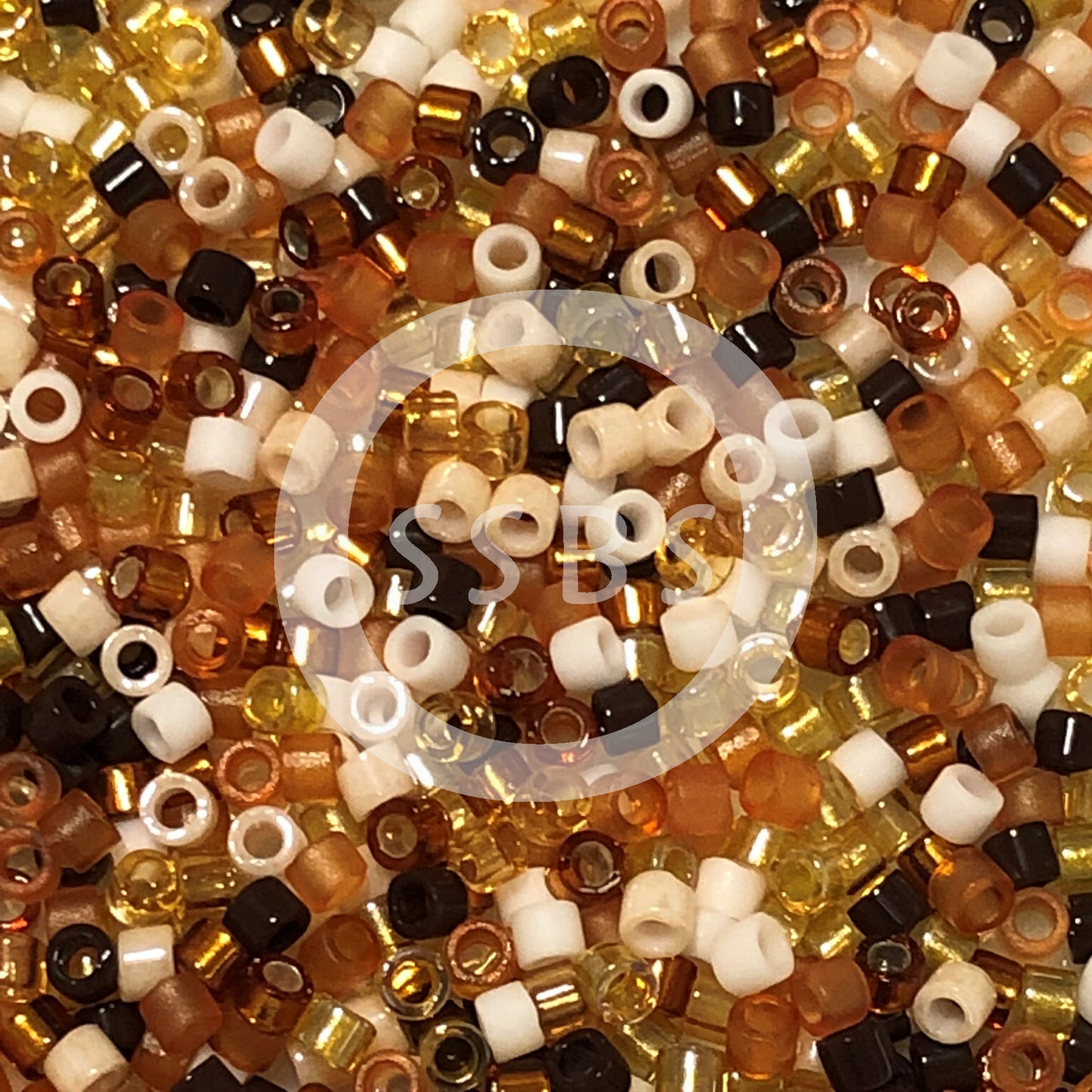 Miyuki Delica DB-MIX04 11/0 Wheatberry Mix válec/tube korálky - 5 nebo 10 g