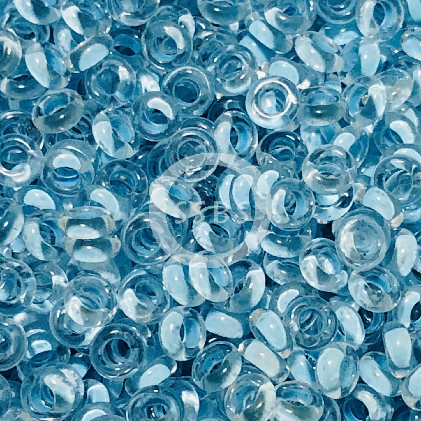 TOHO TD-8-976 - Demi-perles de cristal doublées d'aqua clair 8/0, 5 g